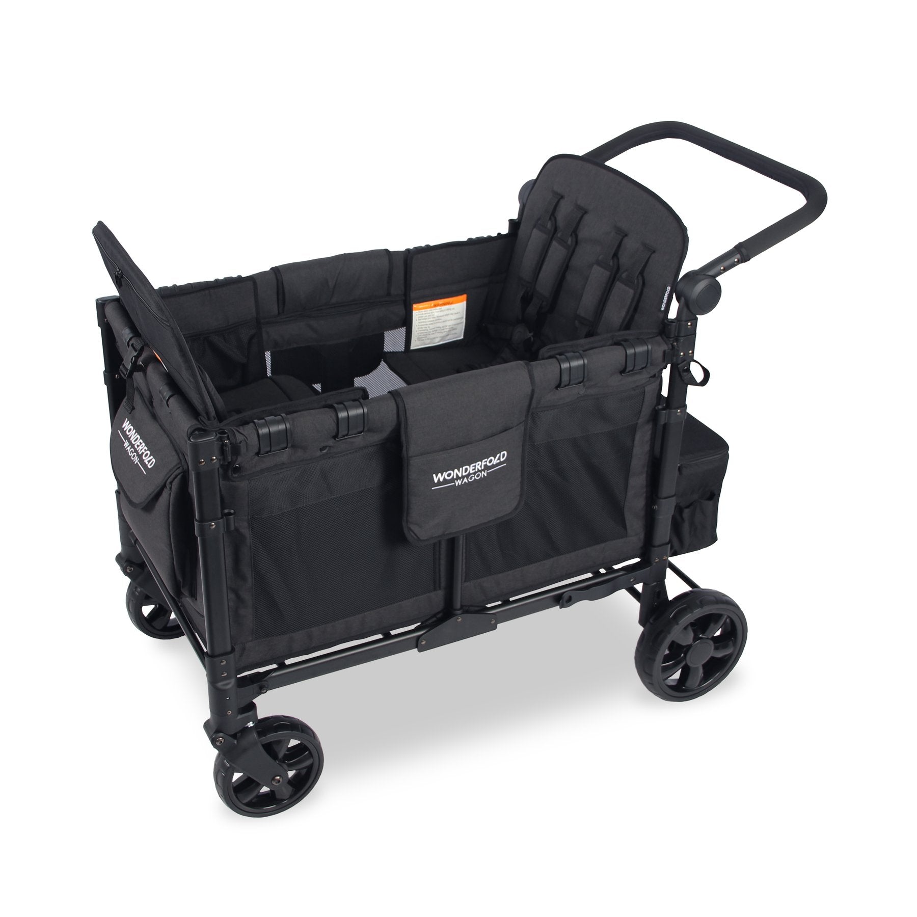 4 seater stroller wagon W4 ELITE 4-seater multi-function wagon stroller BLACK