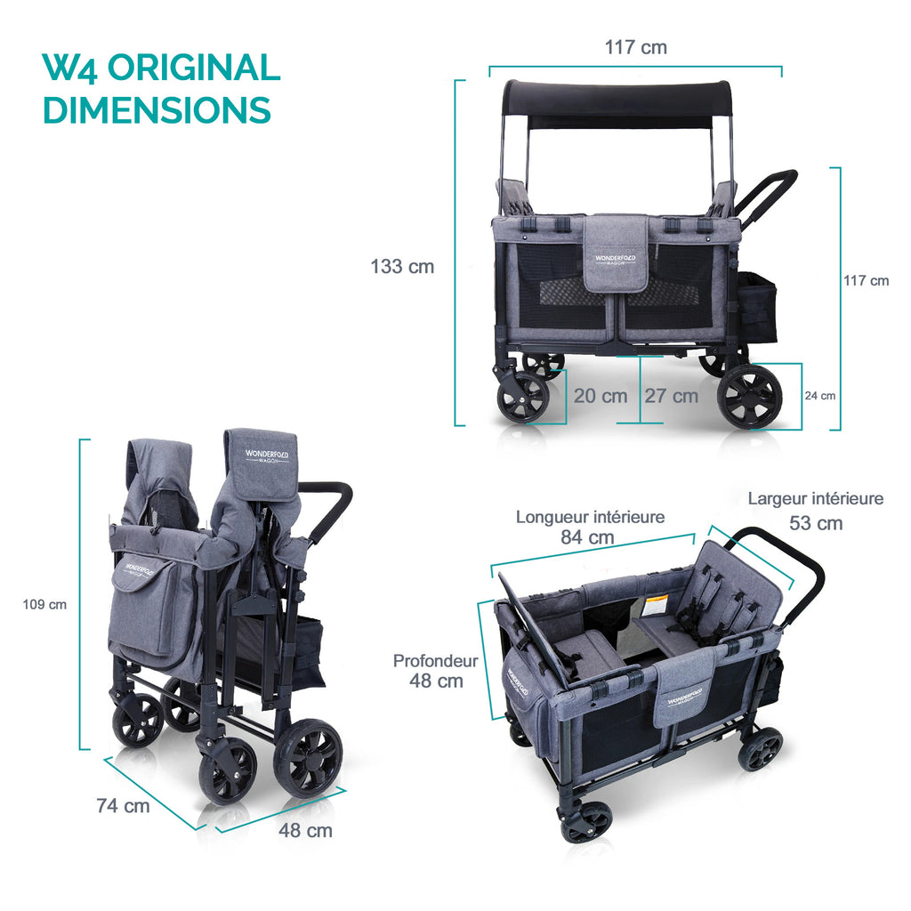 W4 ORIGINAL poussette wagon multi-fonctions 
