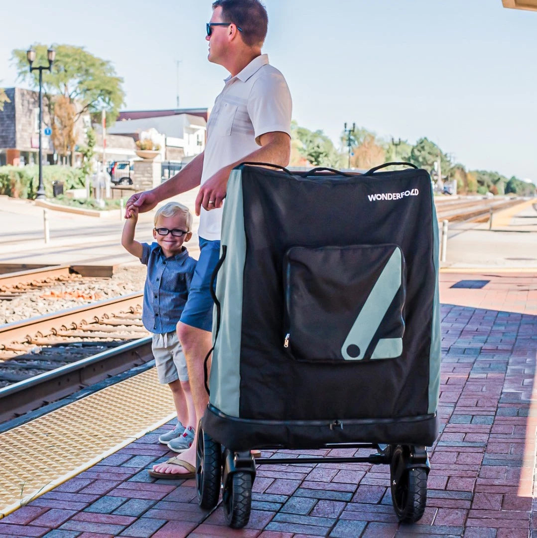 Plateau à Collation Pour Poussette Wonderfold Wagon W4 - Accessoire Avec Porte-Gobelet Et Rangement, Tissu Oxford Robuste